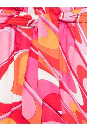 Pantaloni wide leg con cintura EMILIO PUCCI KIDS | PY6A40S023250EAR